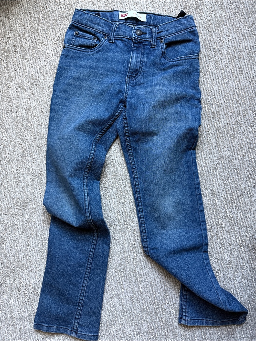 Levi's Boy’s Dark Blue Straight Leg Jeans